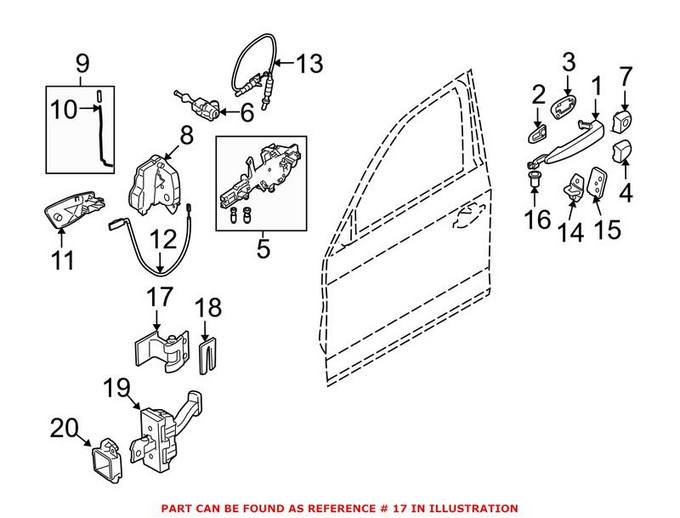 BMW Door Hinge 41517046056